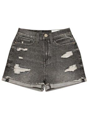 NWT SO Black Mom Denim Shorts Women’s 0 / 24W High Rise Distressed